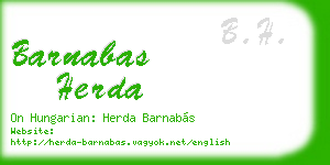 barnabas herda business card